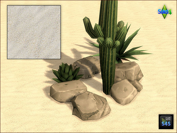Sims 4 6 sand terrain paints by Mabra at Arte Della Vita