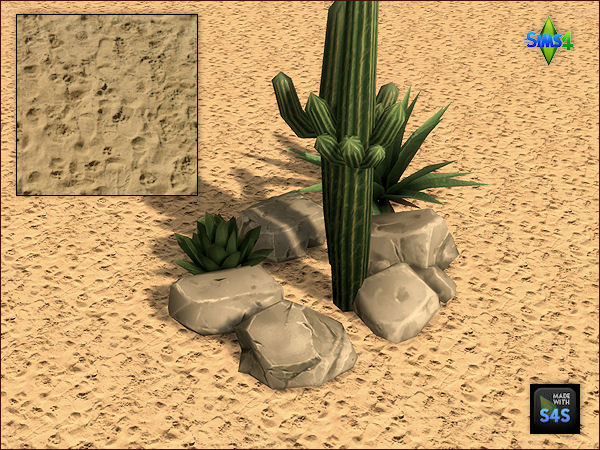 Sims 4 6 sand terrain paints by Mabra at Arte Della Vita