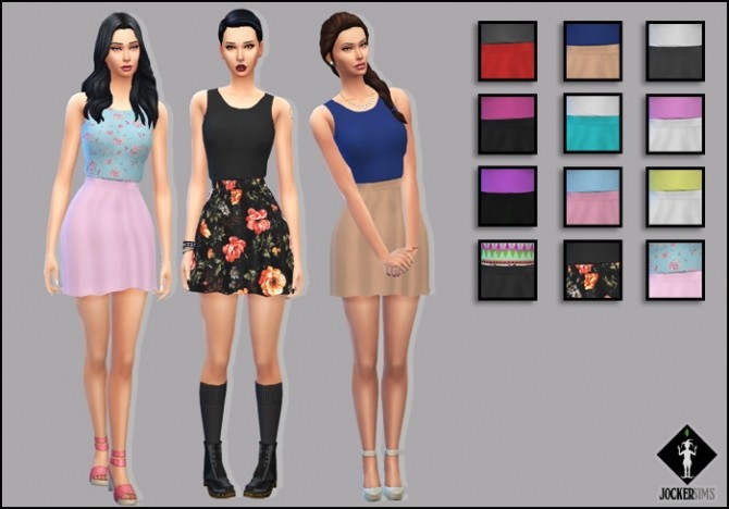Sims 4 Skinny Love Dress at Jocker Sims