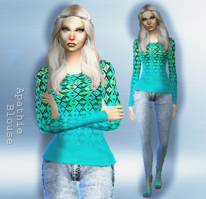 Sims 4 Blouse at Apathie