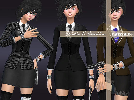 Sims 4 Felicita outfit at Studio K Creation