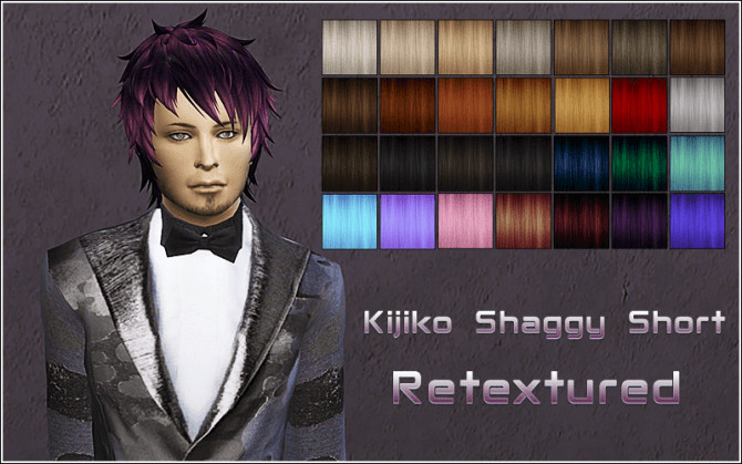 Sims 4 Kijiko Shaggy Short hair retexture at Nylsims