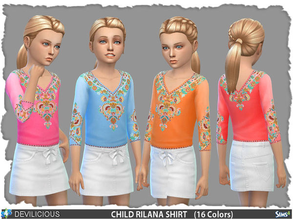 Sims 4 Rilana T Shirt by Devilicious at TSR