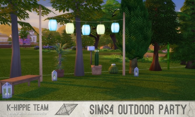 Sims 4 5 Breezy Lanterns Outdoor Party serie volume 1 at K hippie