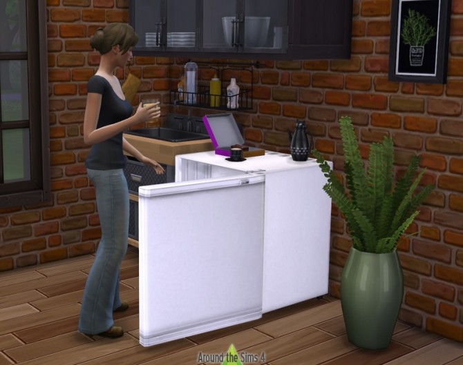 Sims 4 Sims 2 University Mini Fridge at Around the Sims 4