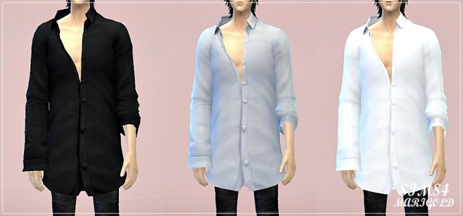 Sims 4 Male boxy shirts at Marigold