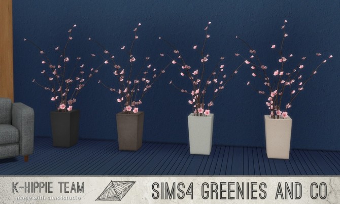 Sims 4 New Blossom Vase 5 recolours volume 1 at K hippie