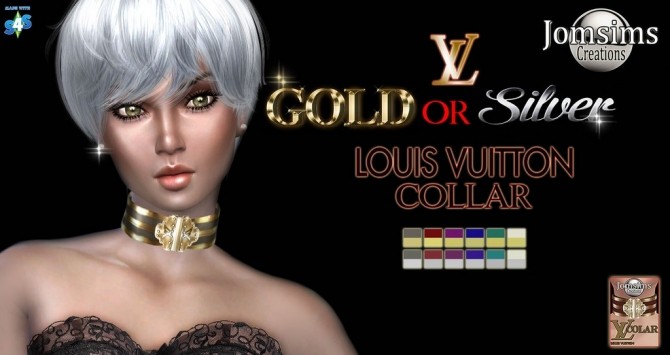 Sims 4 Gols or silver collar at Jomsims Creations