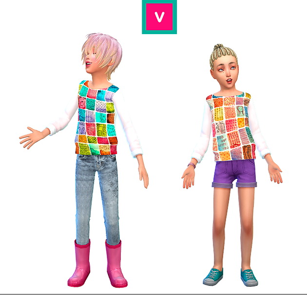 Sims 4 Winter Girls Top at Verismaya