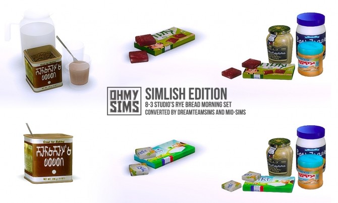 Sims 4 8 3 Studio’s Rye Bread Morning Conversion Set in Simlish at Oh My Sims 4