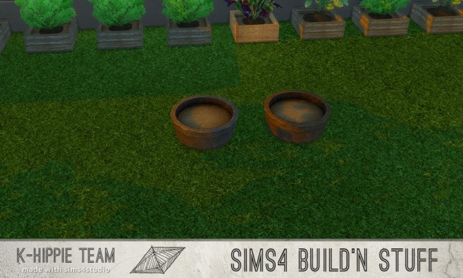 Sims 4 2 Outdoor Planters Atomik Garden volume 1 at K hippie