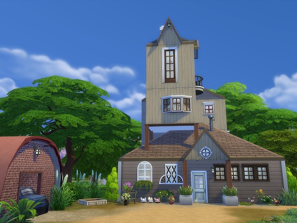 Sims 4 The Burrow house by Ineliz at TSR