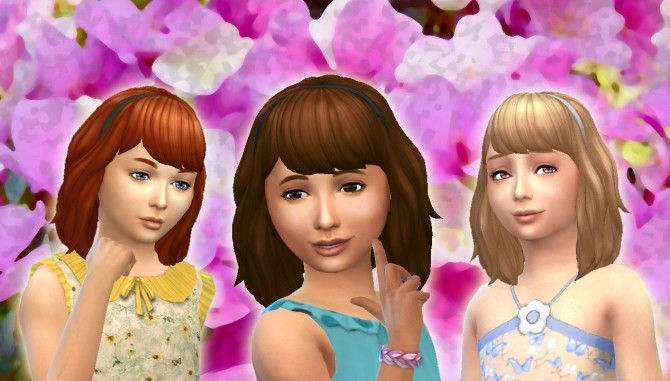 Sims 4 Wavy Band hair for Girls at My Stuff