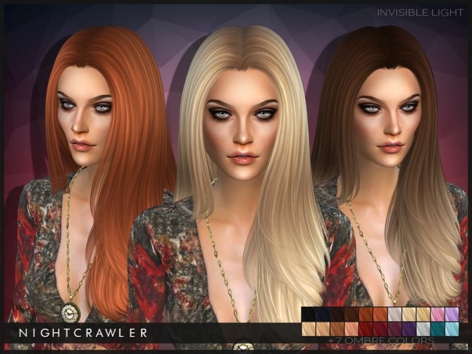 Sims 4 Invisible Light hair by Nightcrawler at TSR