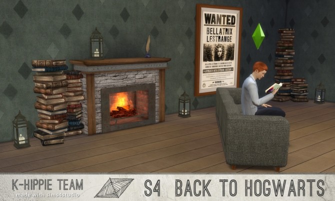 Sims 4 Back to Hogwarts 2 Fireplaces x 7 vol 1 at K hippie