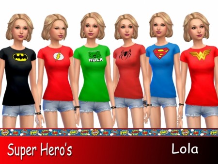 Super Hero T’s at Sims and Just Stuff
