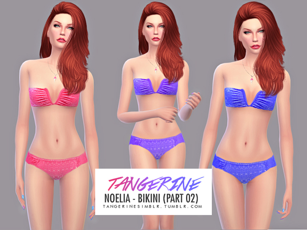 Sims 4 Noelia Bikini (Part 02) by tangerinesimblr at TSR