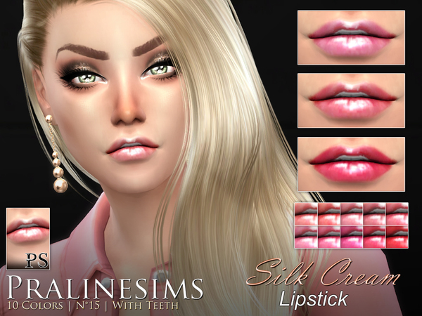Sims 4 Silk Cream Lipstick Duo by Pralinesims at TSR