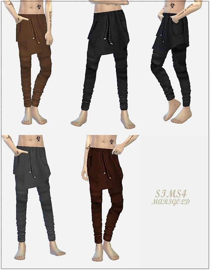 Sims 4 Male layering pants at Marigold