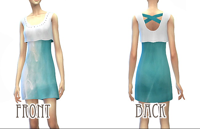 Sims 4 Layered short dress at ChiisSims – Chocolatte Sims