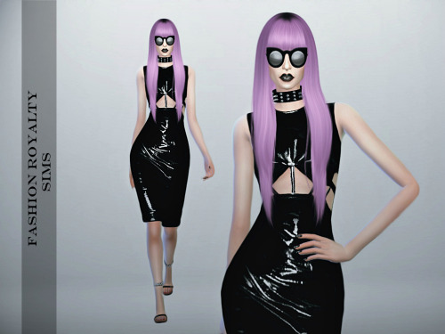 Sims 4 Chromat Latex Dress at Fashion Royalty Sims