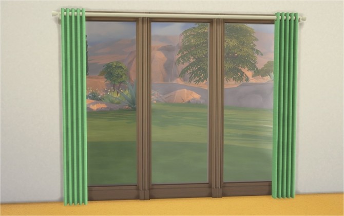 Sims 4 Issie Curtains Add ons at Veranka