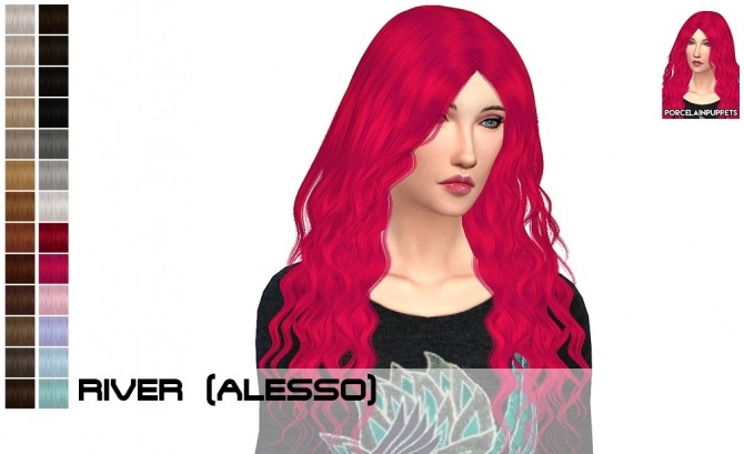 Sims 4 Alesso hairdump update at Porcelain Warehouse