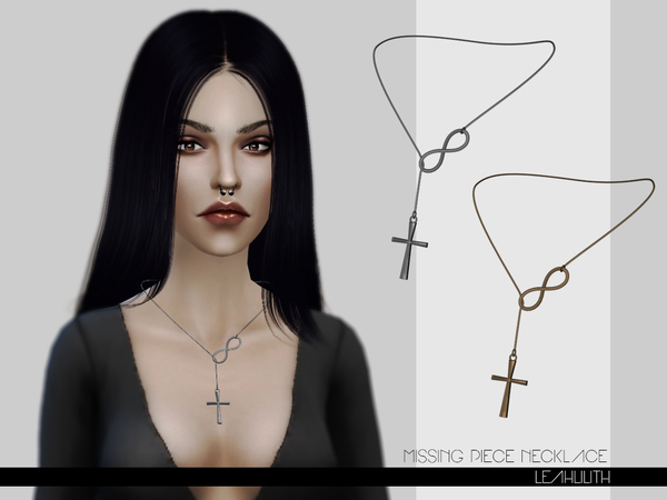 Sims 4 Missing Piece Necklace by Leah Lilith at TSR
