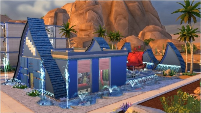 Sims 4 Nightclub On the waves by fatalist at ihelensims