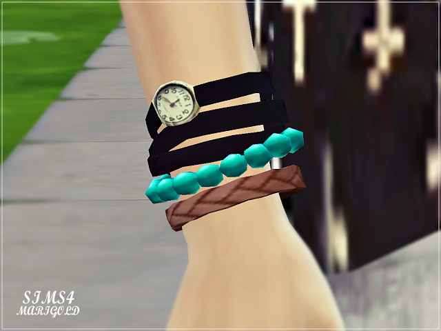 Sims 4 Strap watch with bracelet at Marigold