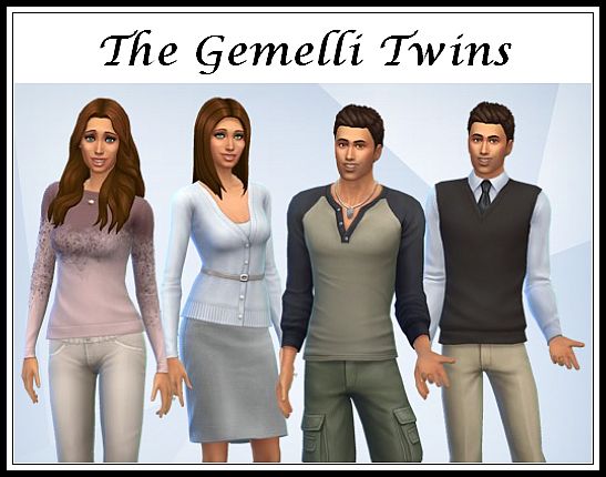 Sims 4 Gemelli Twins by Kementari at SIMplicity