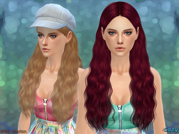 Sims 4 Marion Female Hair by Cazy at TSR