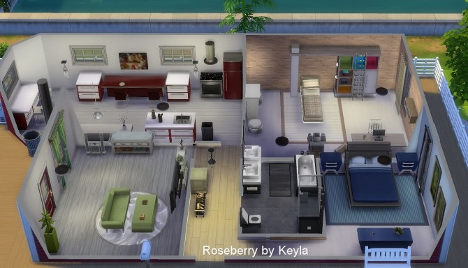 Sims 4 Roseberry house at Keyla Sims
