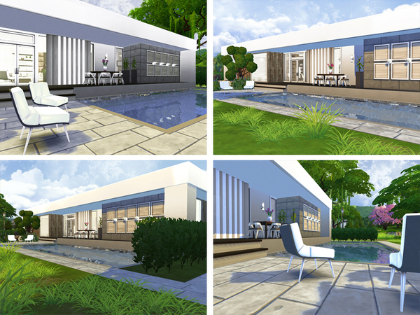 Sims 4 Cyril house by Rirann at TSR