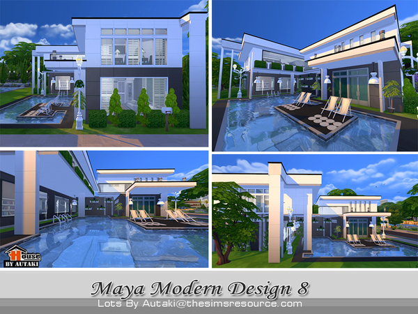 Sims 4 Maya Modern Design 8 by autaki at TSR