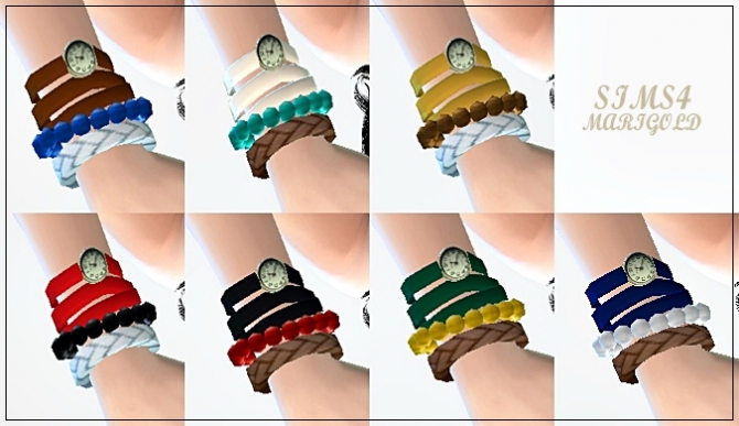 Strap watch with bracelet at Marigold » Sims 4 Updates