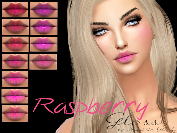 Sims 4 Raspberry Gloss by Baarbiie GiirL at TSR