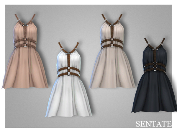 Sims 4 Abernathy Dress by Sentate at TSR