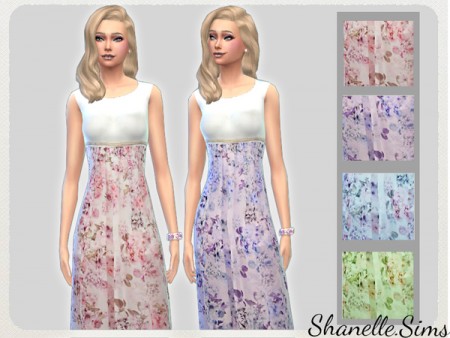 Floral Maxi dress by shanelle.sims at TSR