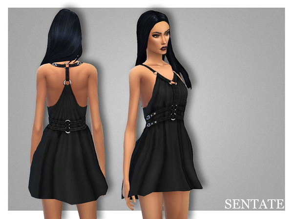 Sims 4 Abernathy Dress by Sentate at TSR