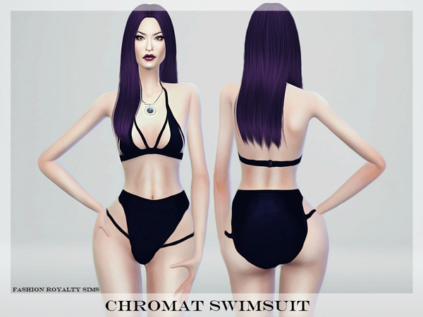 Sims 4 Chromat Swimsuit by FashionRoyaltySims at TSR