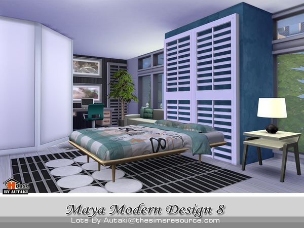 Sims 4 Maya Modern Design 8 by autaki at TSR