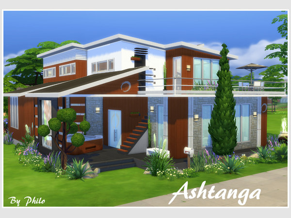 Sims 4 Ashtanga house by philo at TSR