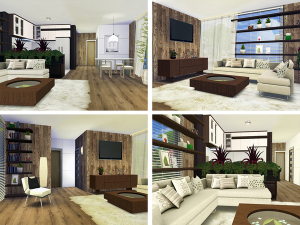 Sims 4 Cyril house by Rirann at TSR