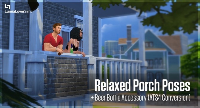 Sims 4 Relaxed porch poses at LumiaLover Sims