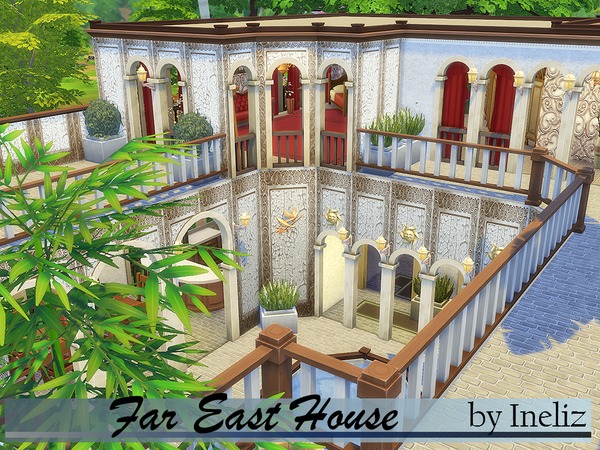 Sims 4 Far East House by Ineliz at TSR