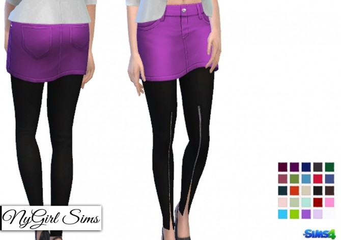 Sims 4 Zippered Legging at NyGirl Sims