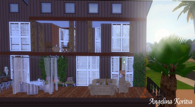 Sims 4 Island sunrise house at Angelina Koritsa