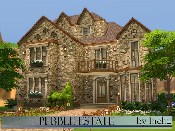 Sims 4 Pebble Estate by Ineliz at TSR