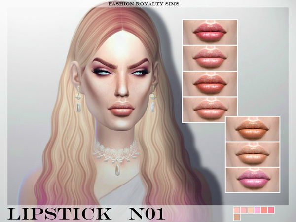 Sims 4 FRS Lipstick N01 by FashionRoyaltySims at TSR